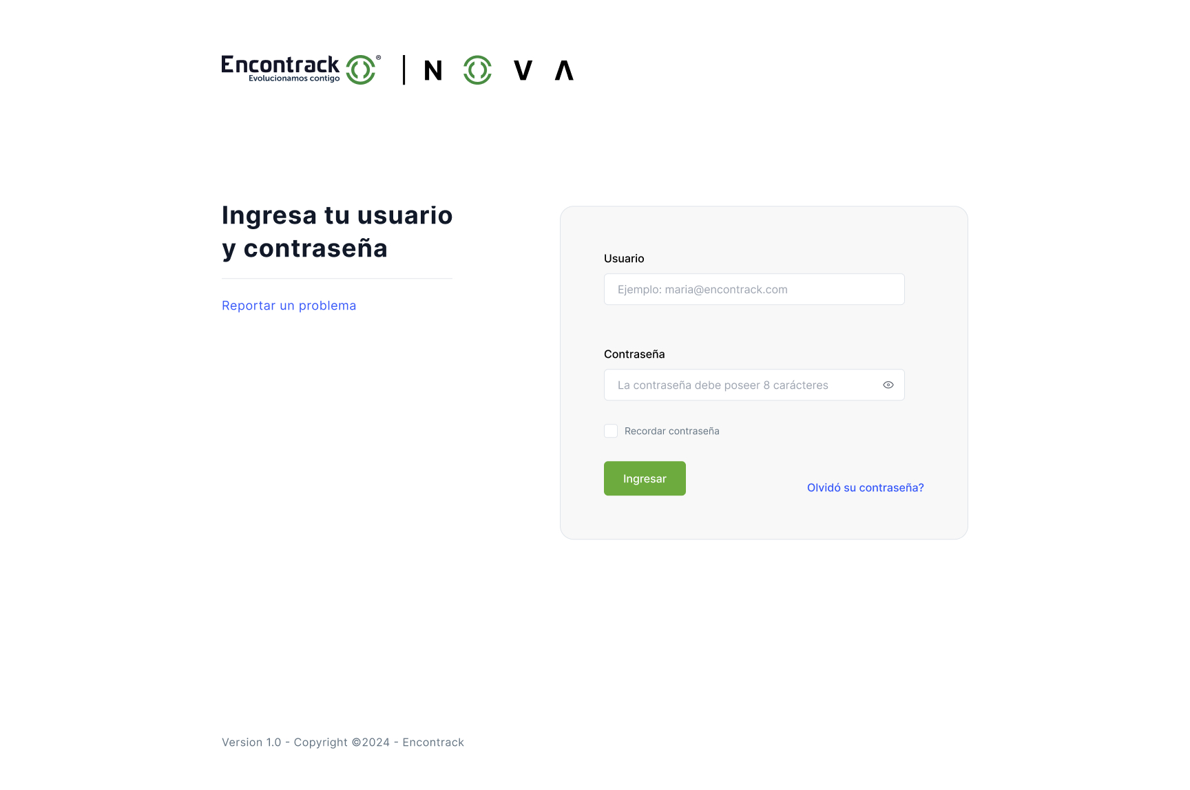 Sign-in — the co-branded entry point for operators.