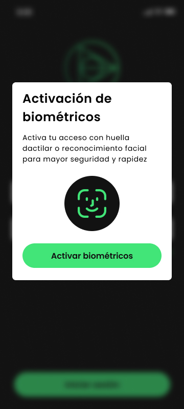 Sign-in without biometrics enabled.