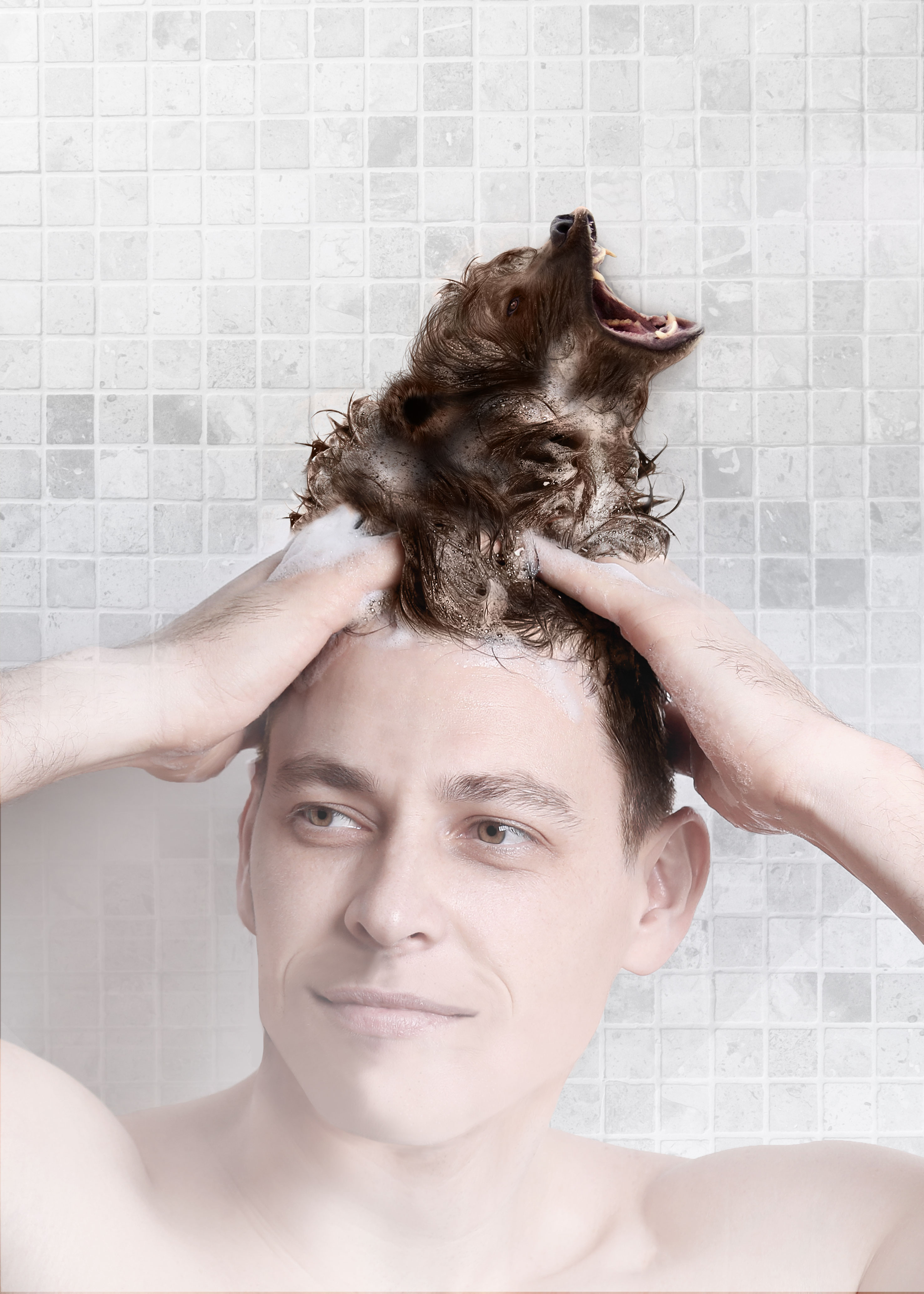 Hair man — wolf shampoo
