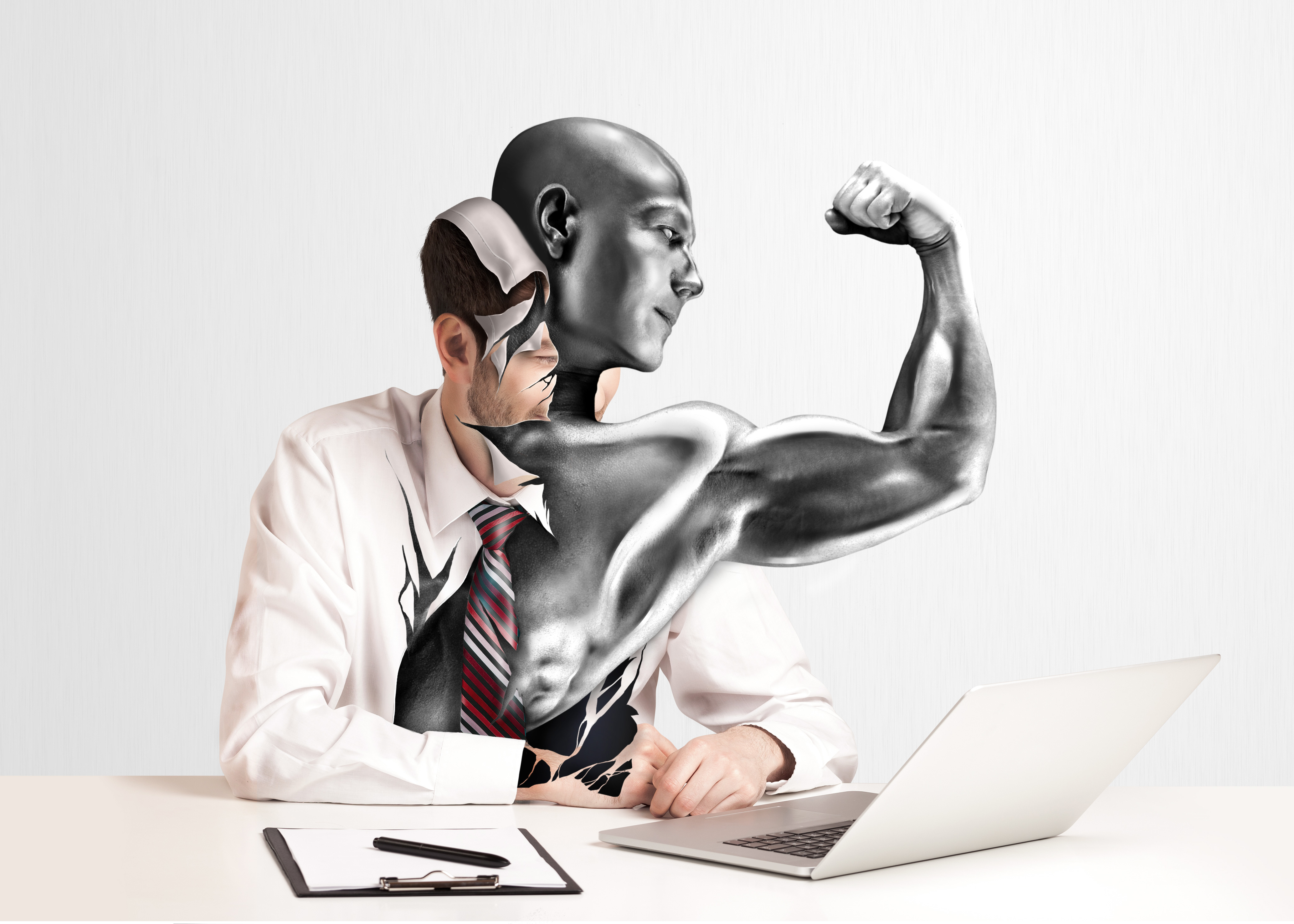 The Iron Man — desk transformation