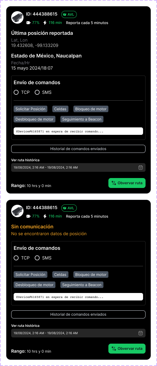 Device info card