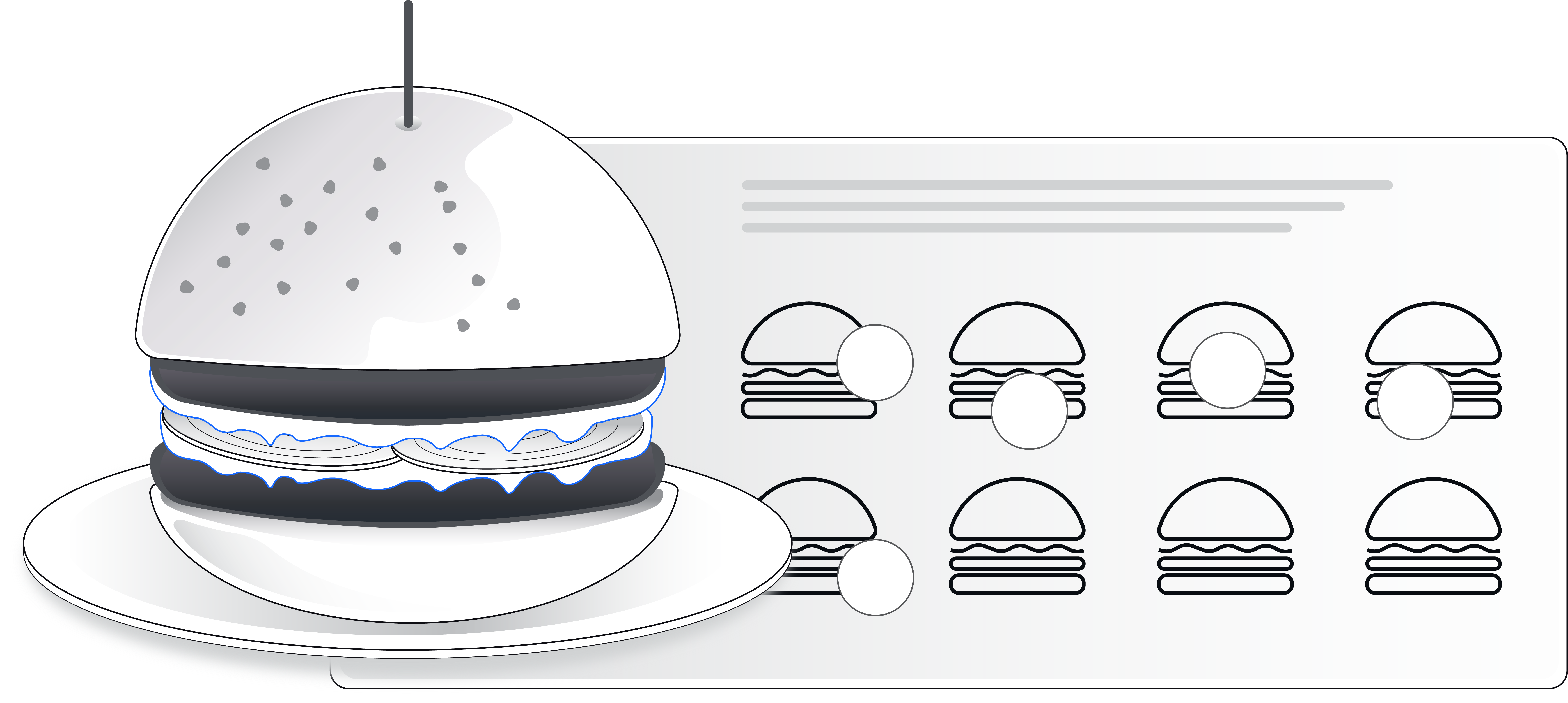 Punch card — burger menu