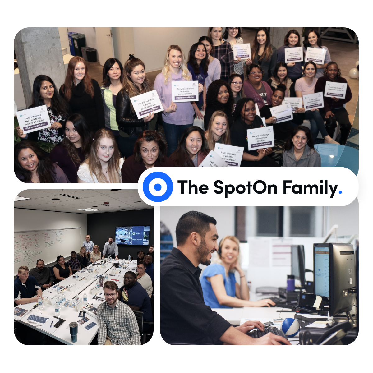 The SpotOn Family — team collage