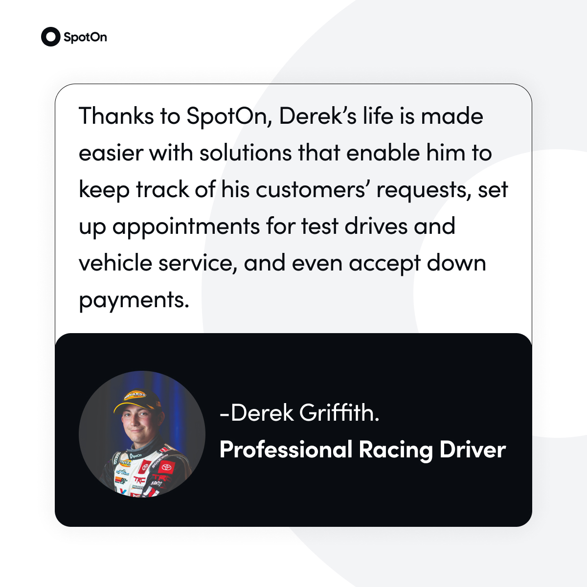 Derek Griffith's True Nature — testimonial card